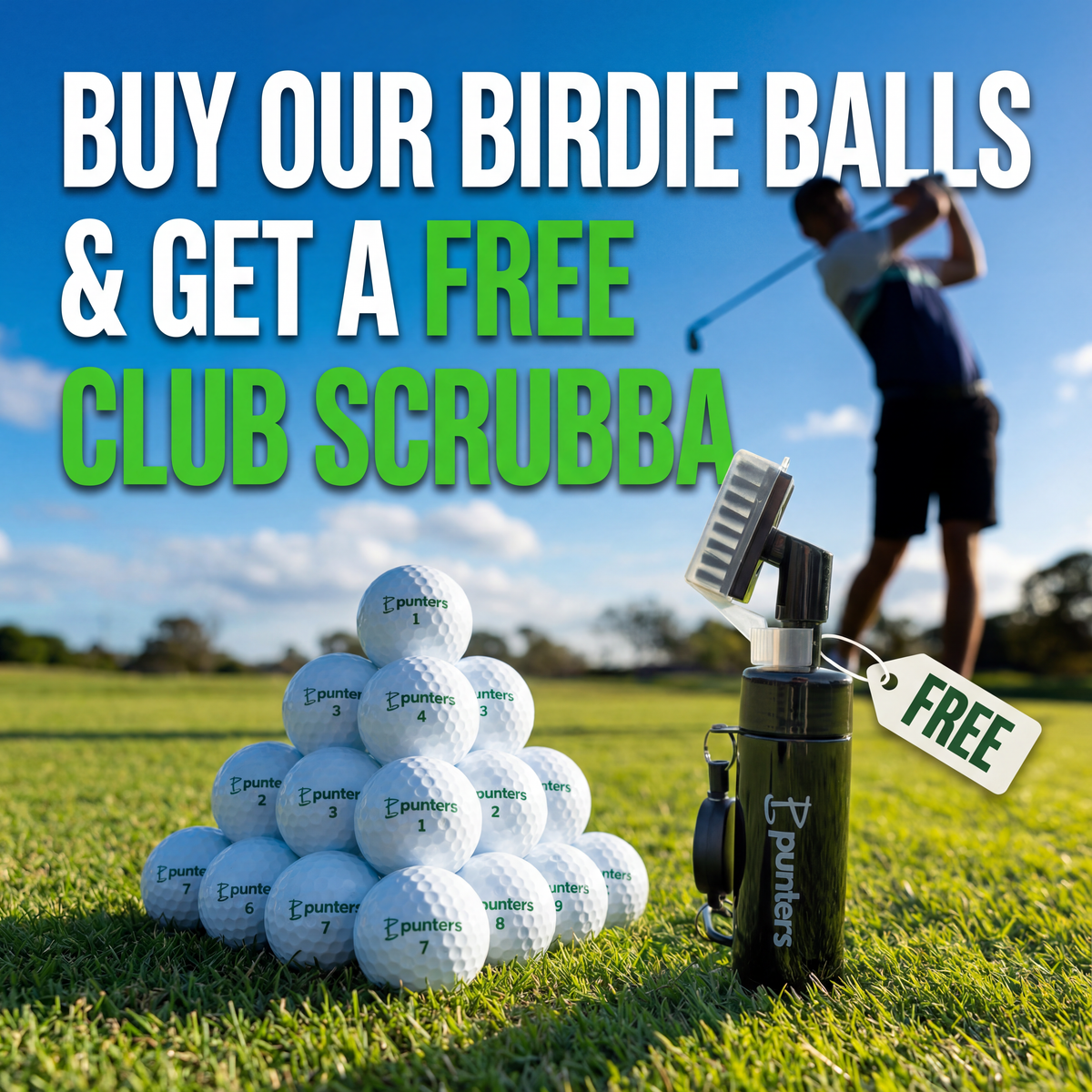 Birdie Balls & FREE Club Scrubba
