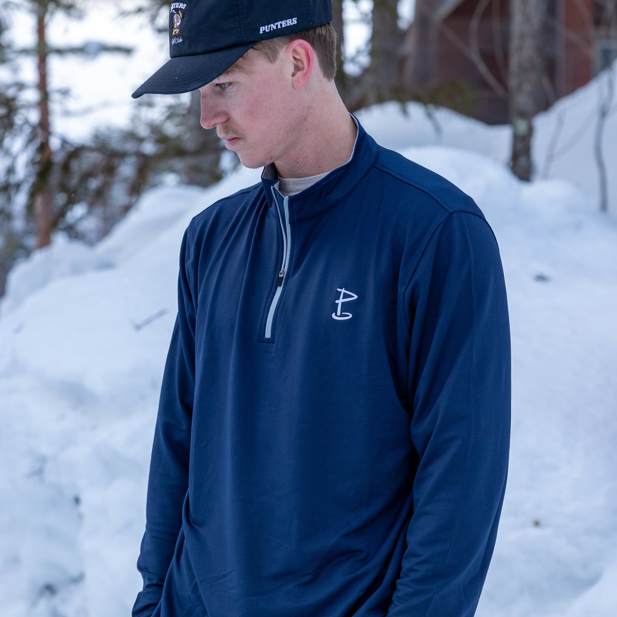 Navy Qtr Zip