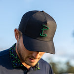 Black & Green Icon Cap