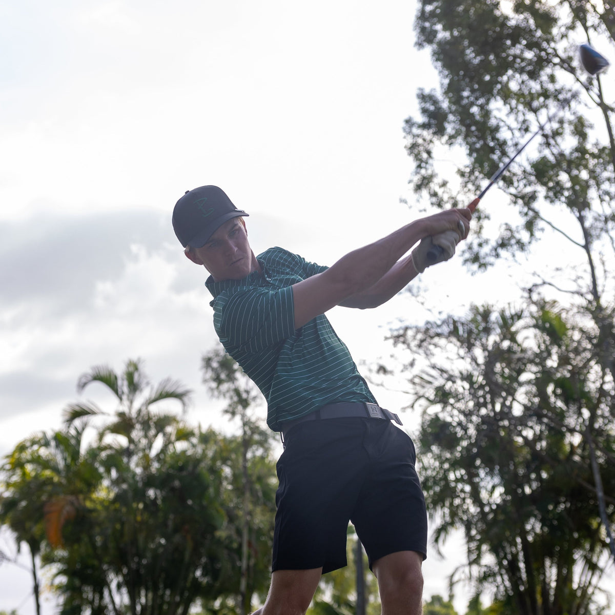 Striped Greens Polo