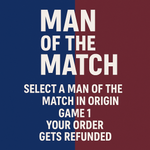 ORIGIN MAN OF THE MATCH